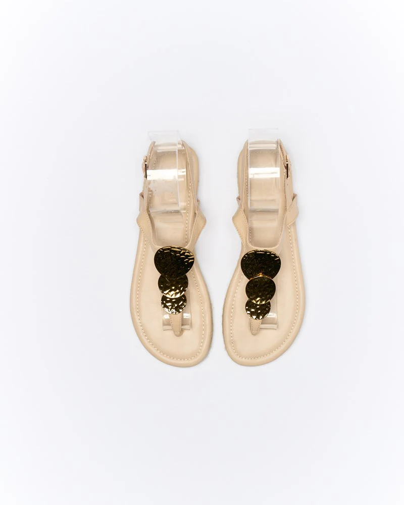 Ada Leather Sandal - Oat - Image 2