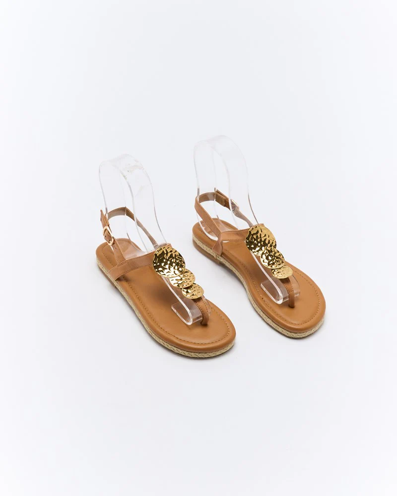 Ada Leather Sandal - Coconut Tan - Image 3