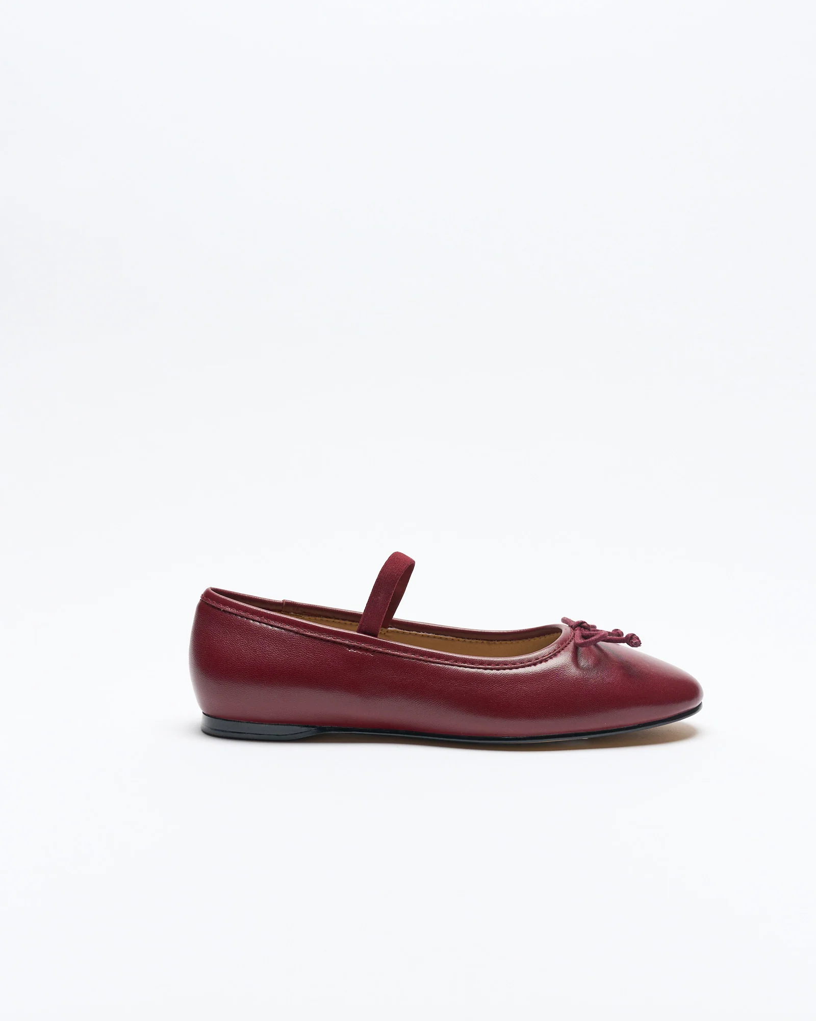 Alice Leather Ballet - Cherry