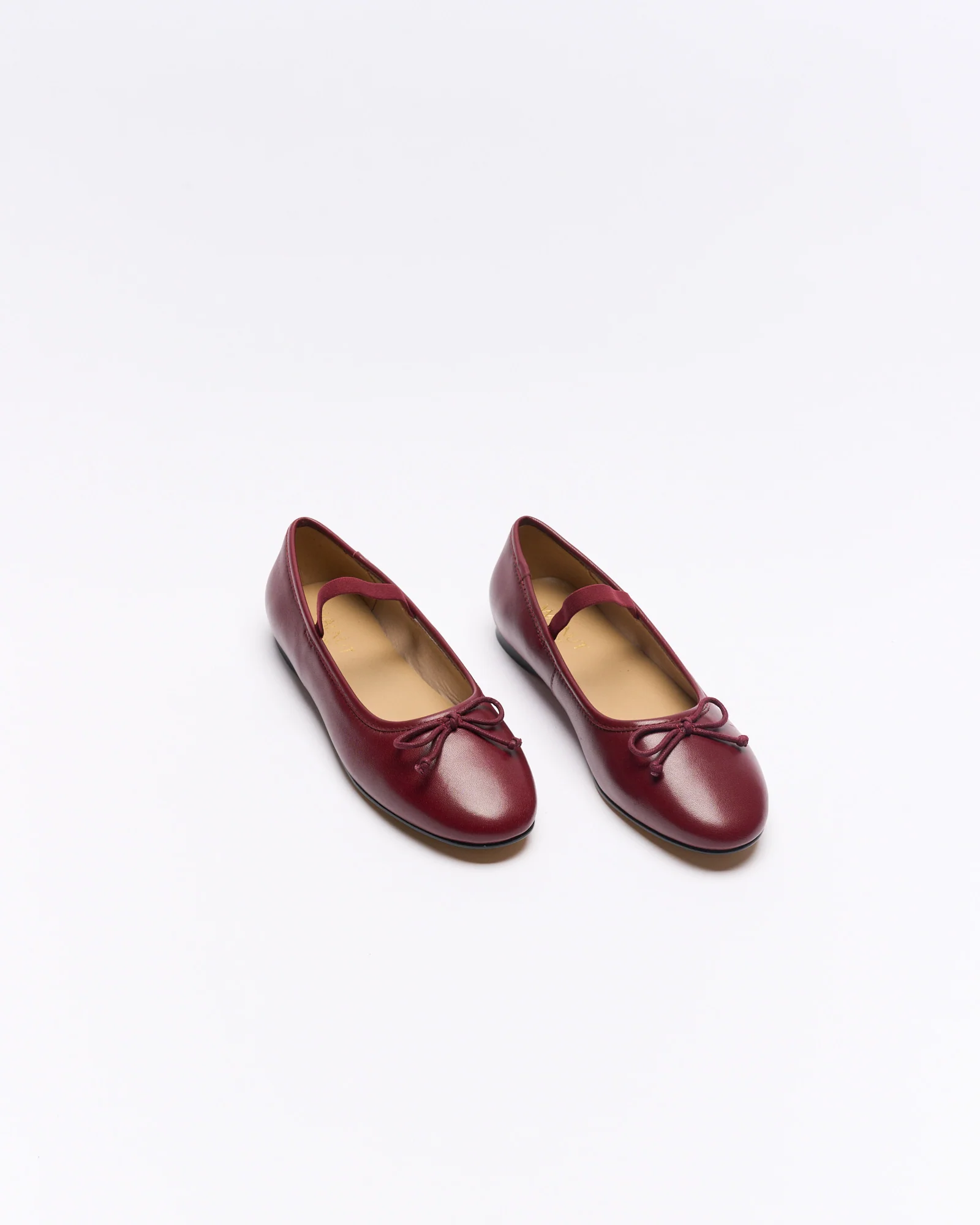 Alice Leather Ballet - Cherry - Image 2