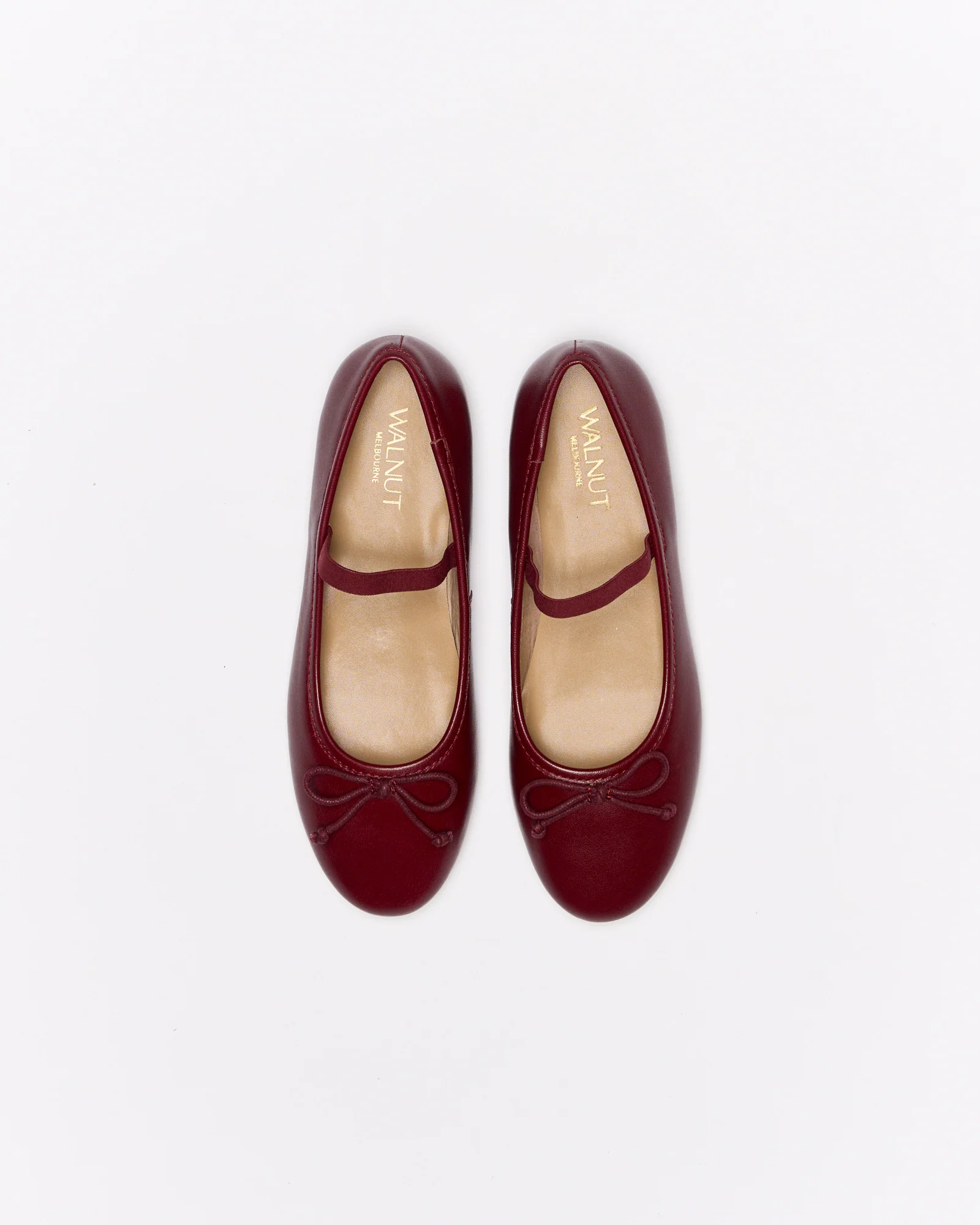 Alice Leather Ballet - Cherry - Image 3