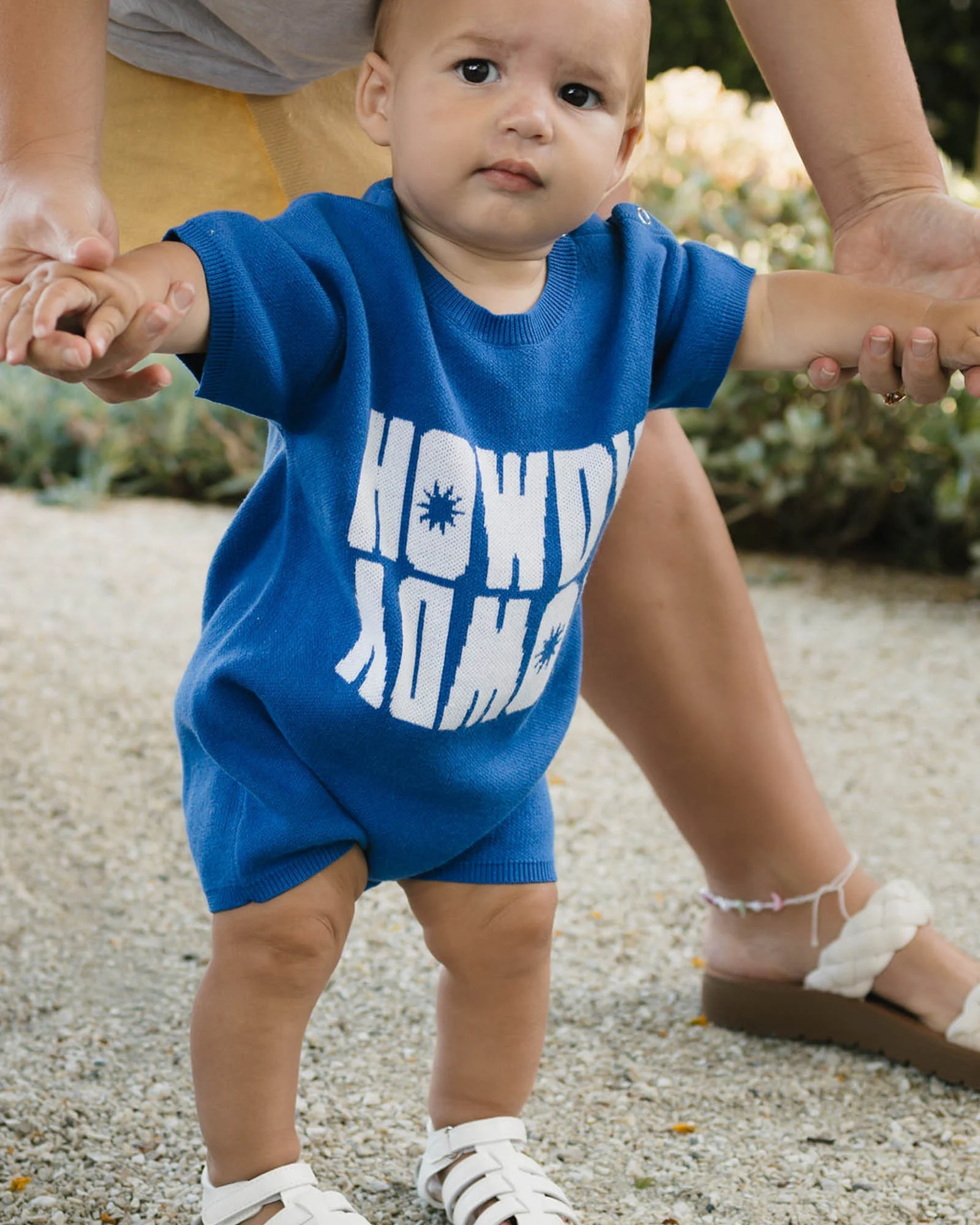 Arkley Knit Romper - Howdy Blue - Image 2