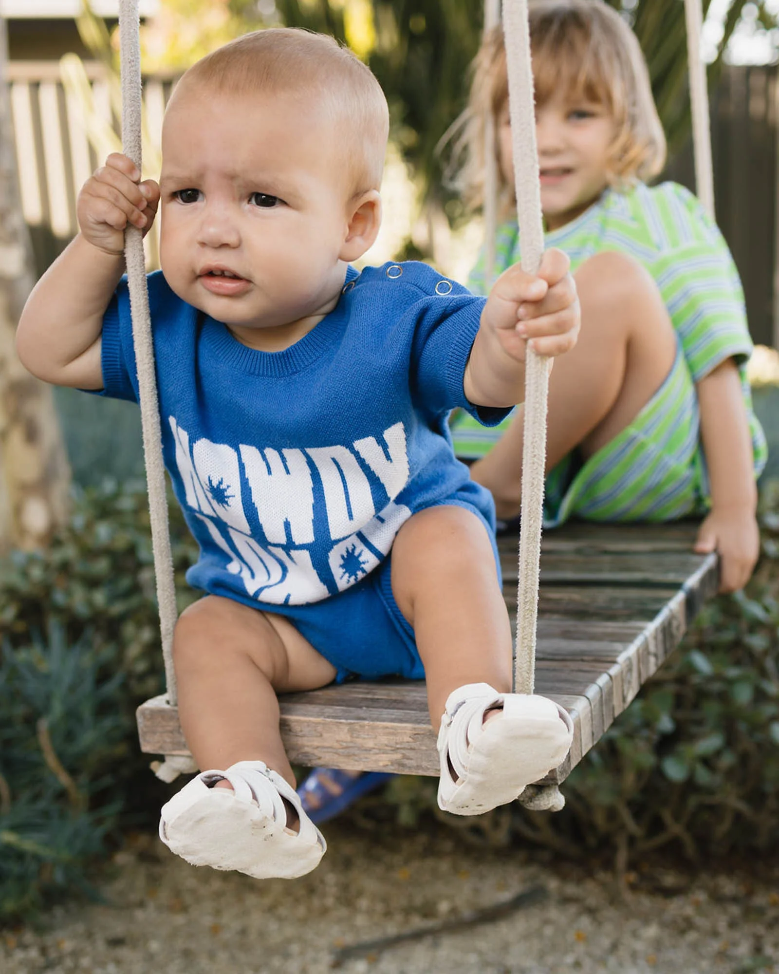 Arkley Knit Romper - Howdy Blue - Image 4