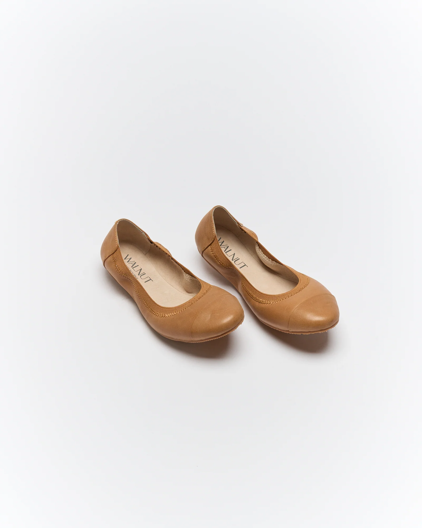 Ava Leather Ballet Flat - Tan - Image 3