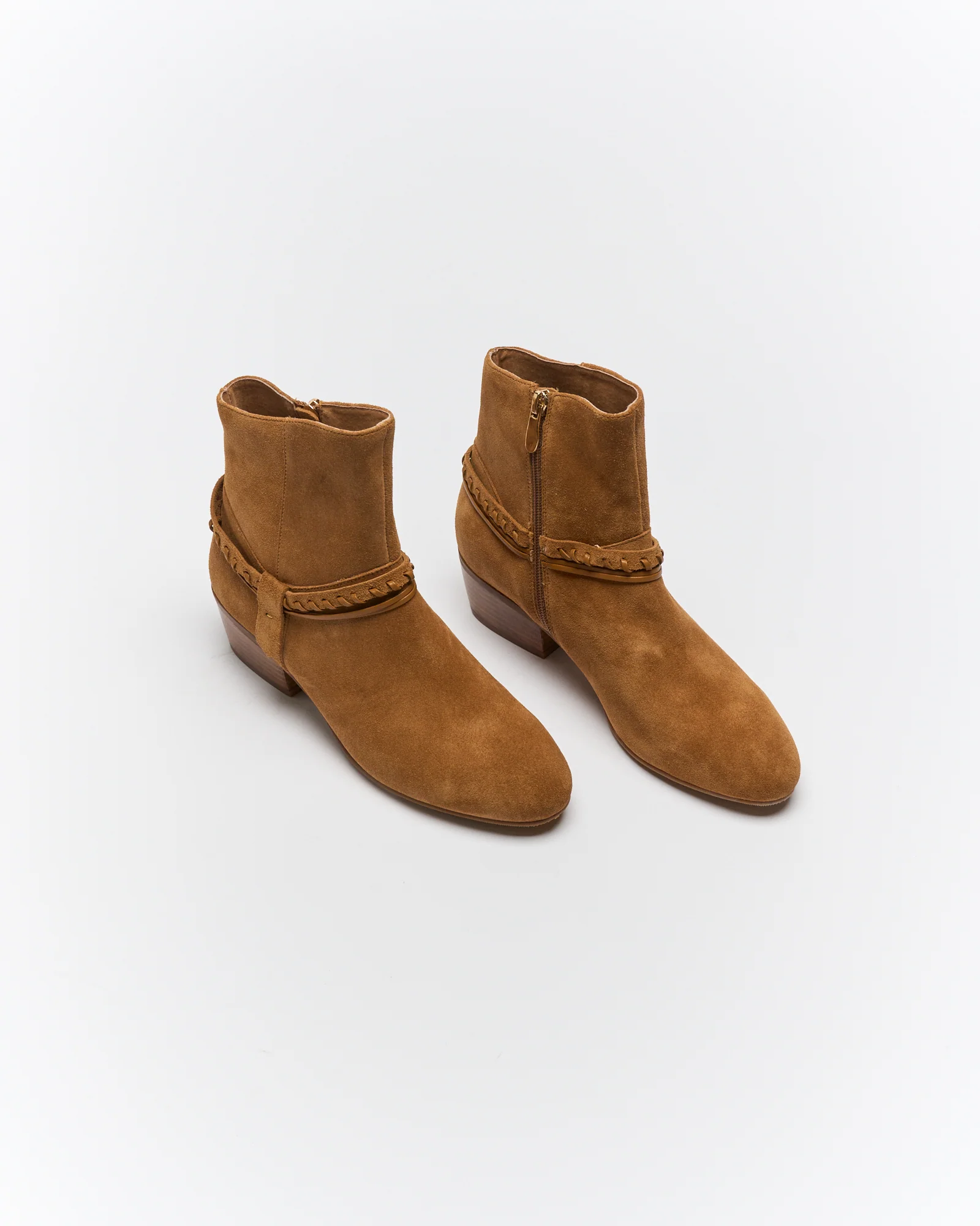 Beckham Leather Boot - Tan Suede - Image 2