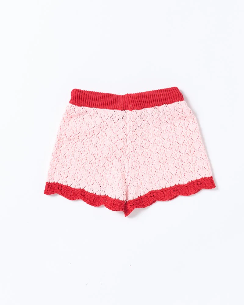 Bella Knit Short - Pink and Red - Image 2