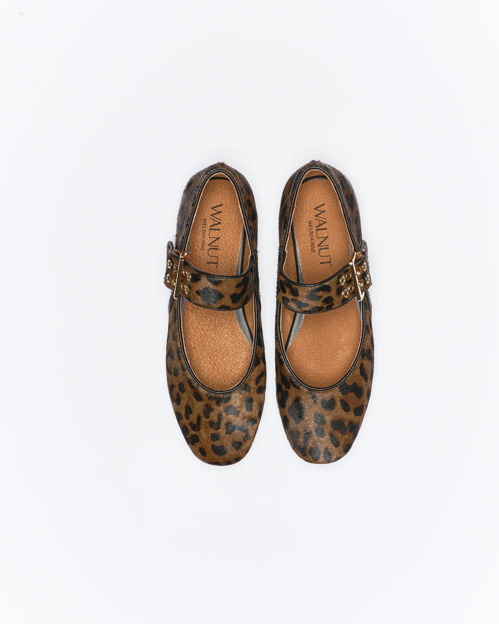 Blaise Leather Ballet - Choc Leopard - Image 3