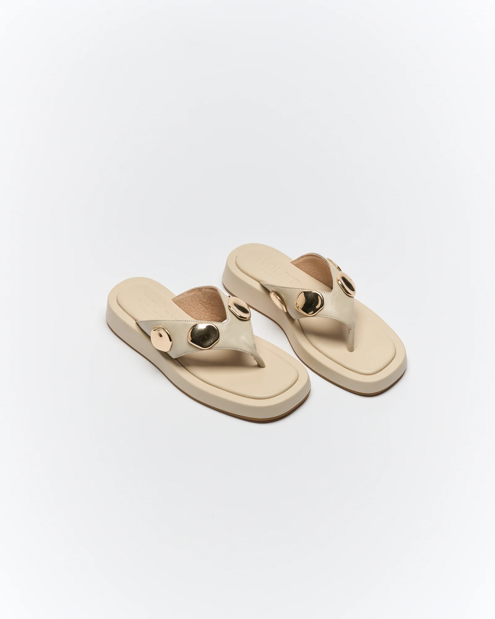 Boston Leather Slide - Vanilla - Image 3