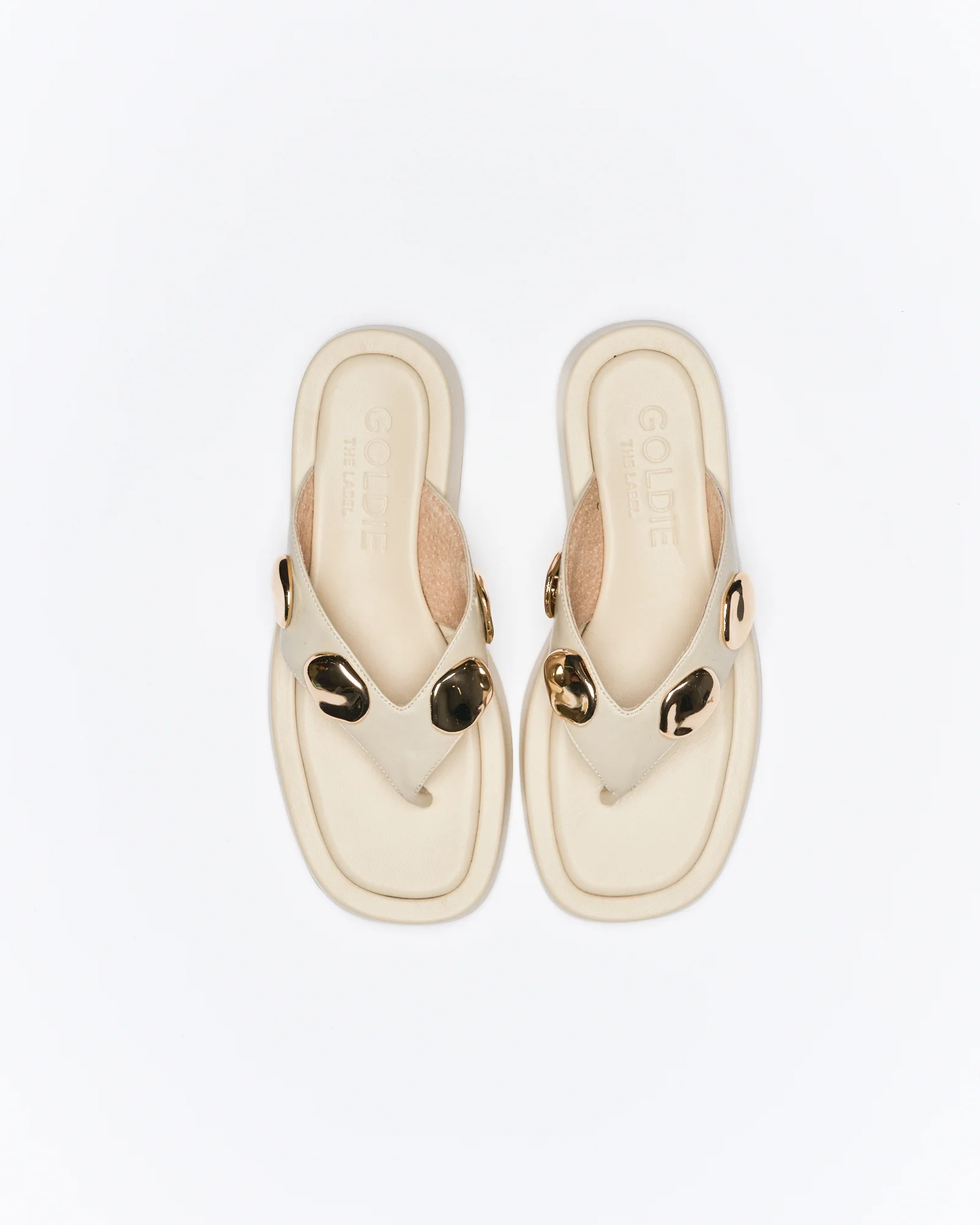 Boston Leather Slide - Vanilla - Image 4