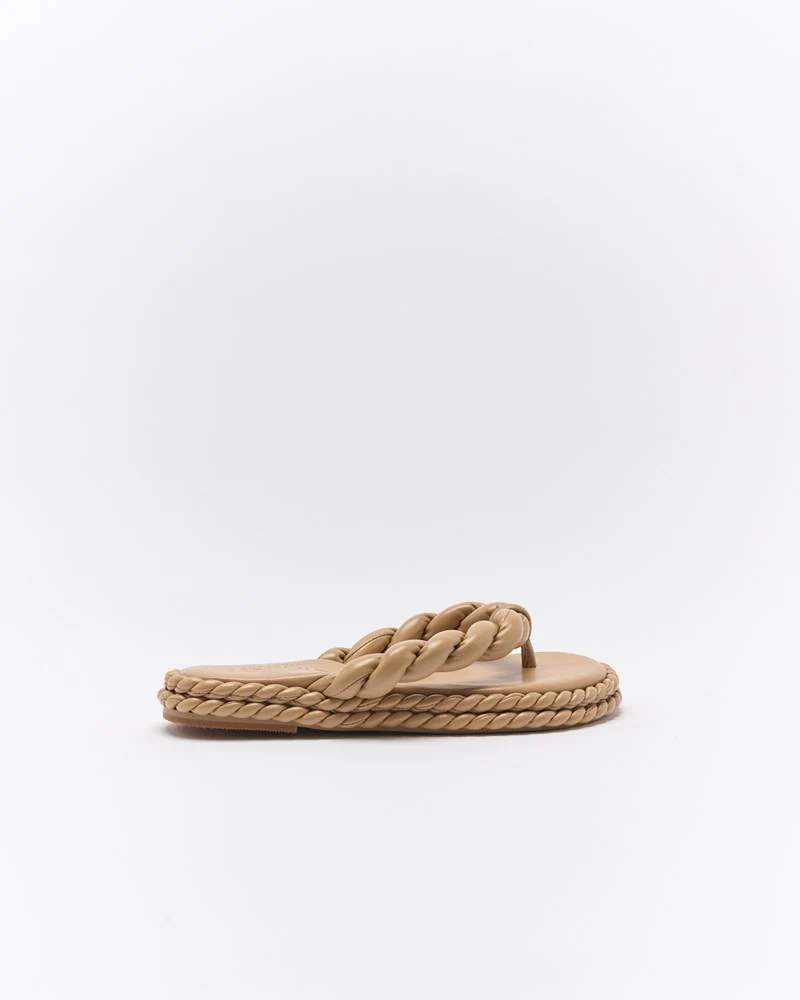 Capri Leather Sandal - Nougat