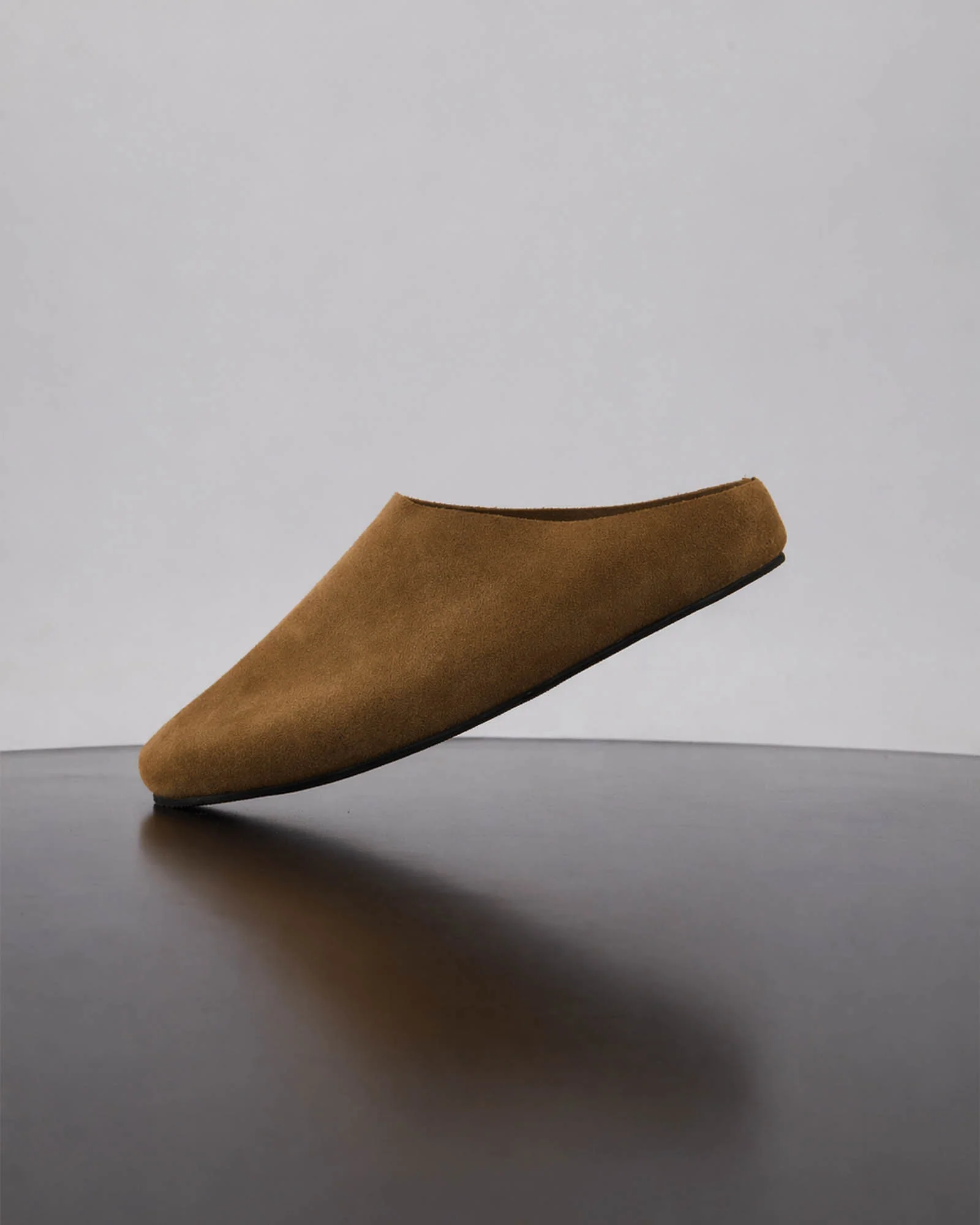 Dalia Leather Mule - Taupe Suede - Image 3