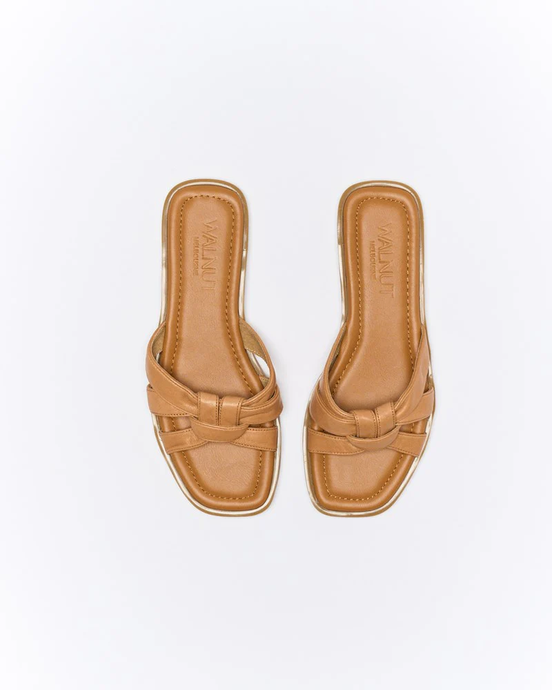 Eden Leather Slide - Coconut Tan - Image 3