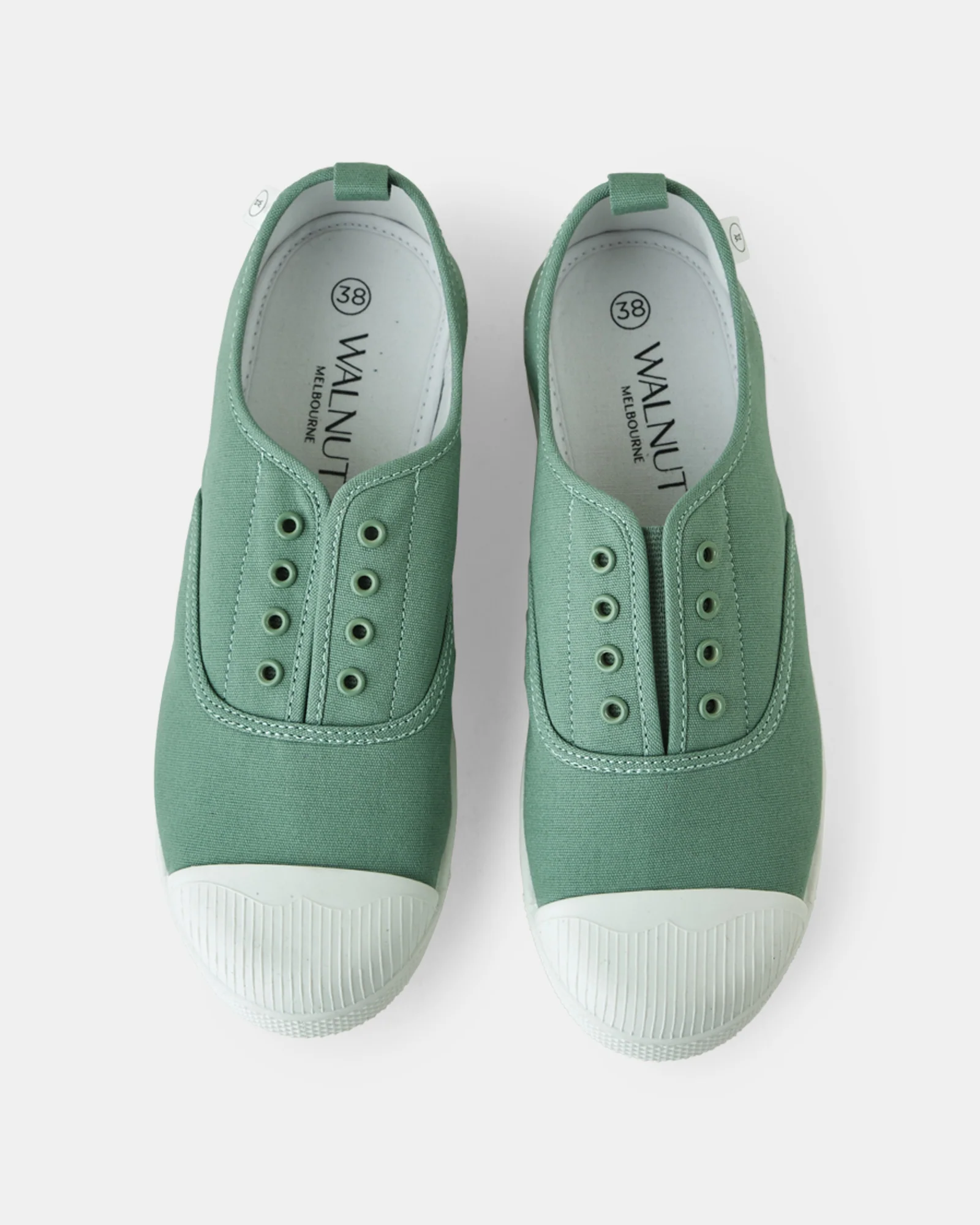 Euro Canvas Plimsole - Sage - Image 4