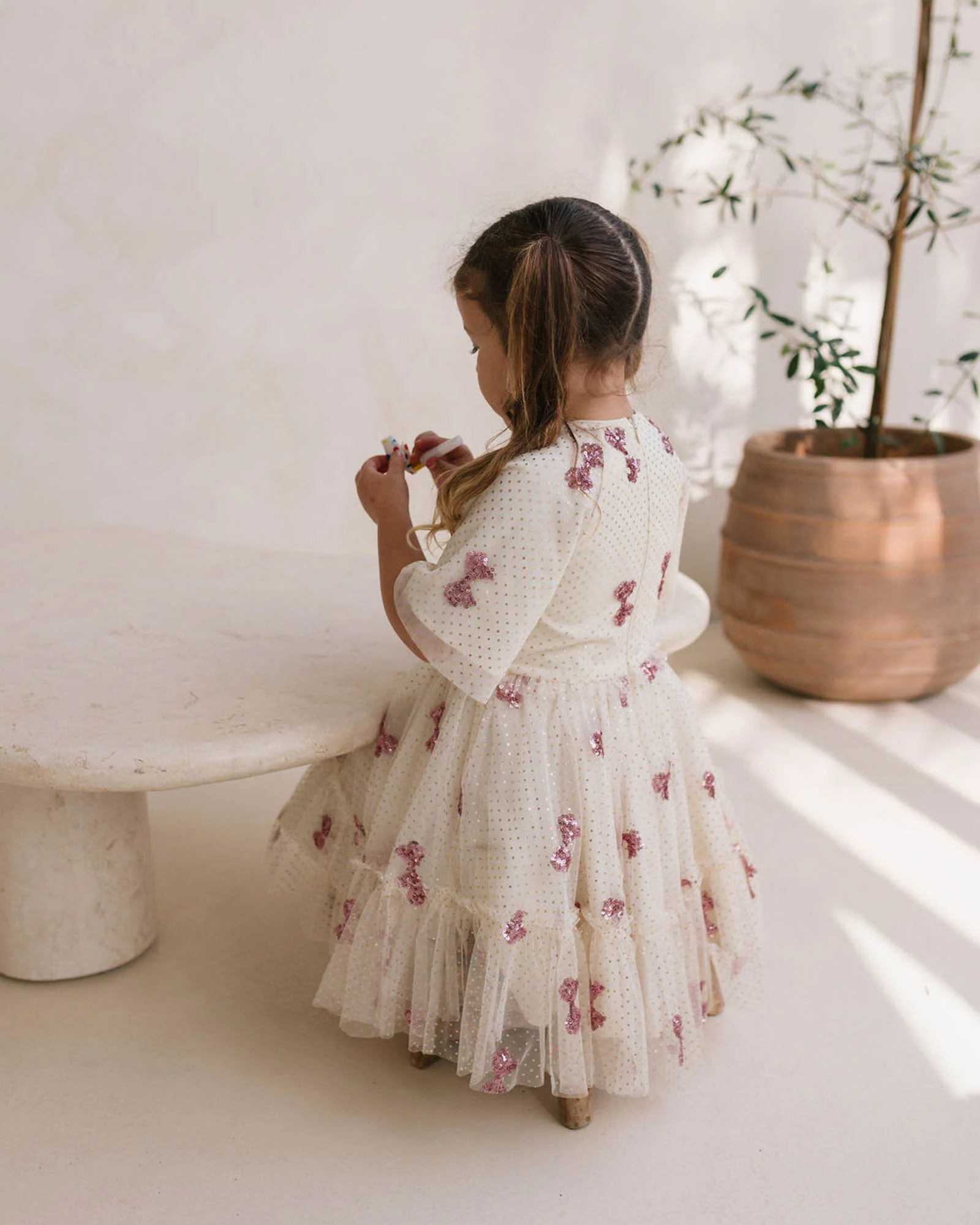 Faire La Fete Dress - Cream - Image 2