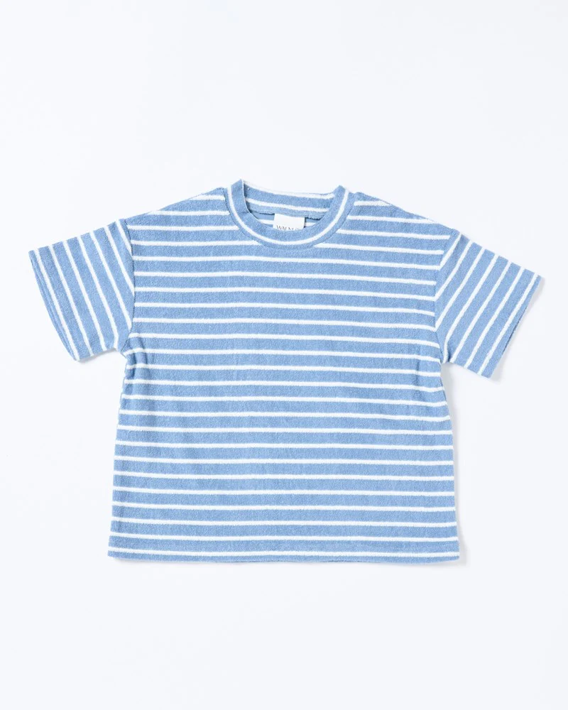 Felix Tee - Terry Stripe Blue