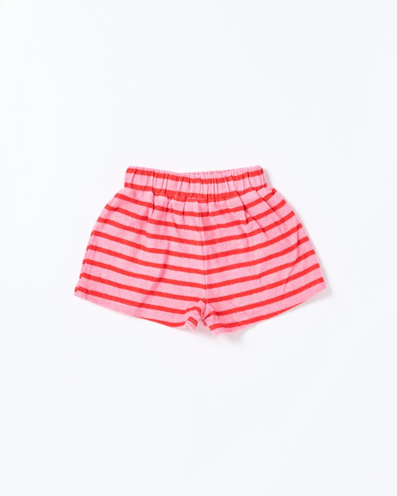 Huey Short - Terry Stripe Pink - Image 2