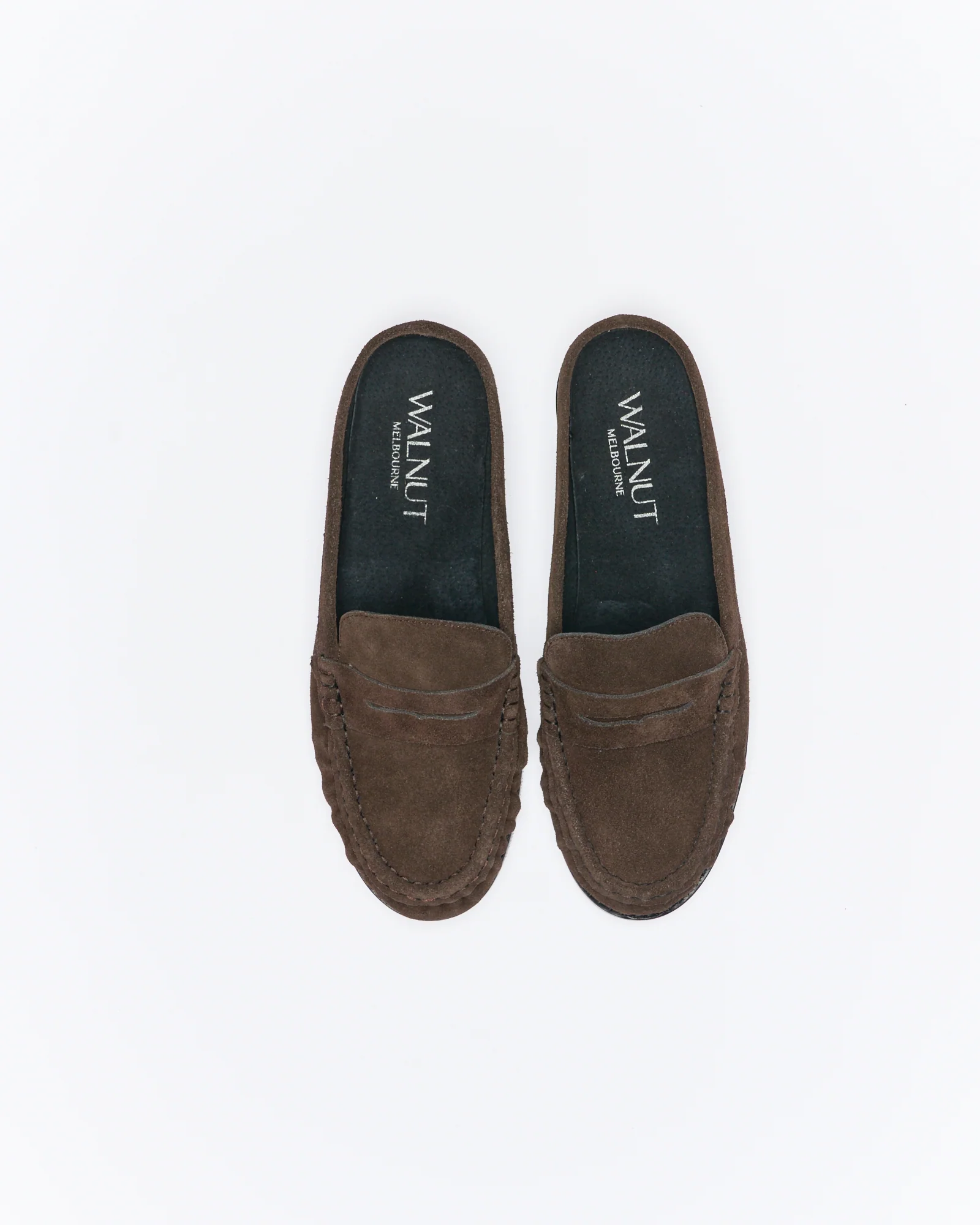 Hugo Leather Mule - Bitter Choc Suede - Image 3