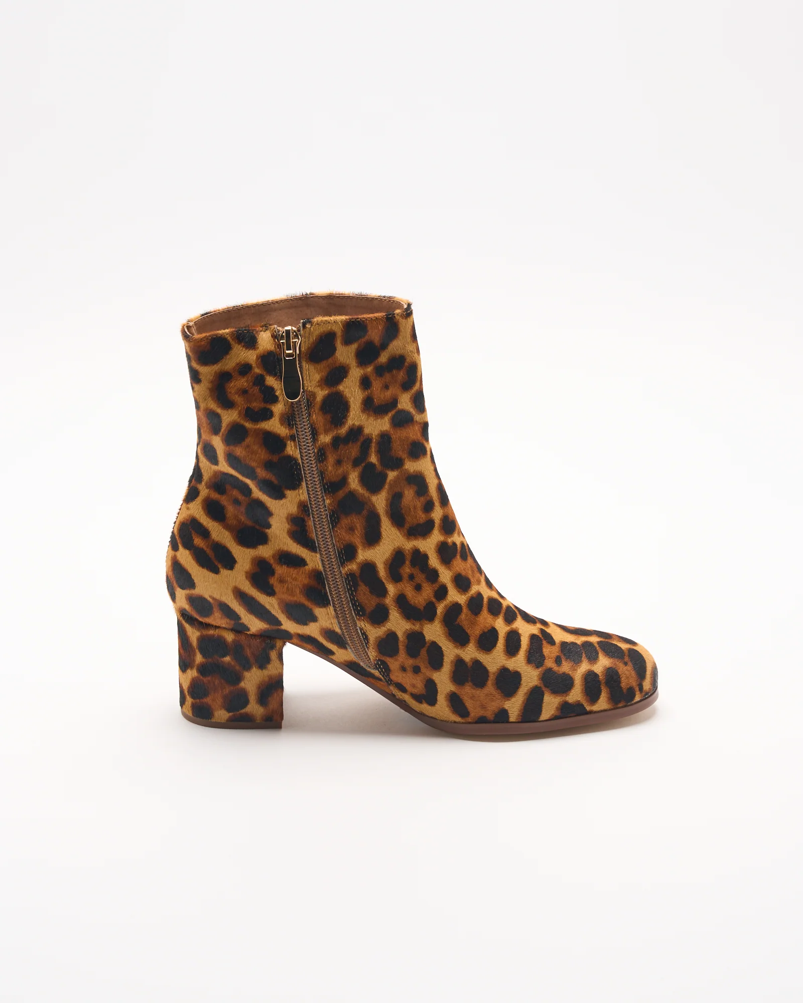 Luna Leather Boot - Tan Leopard - Image 3