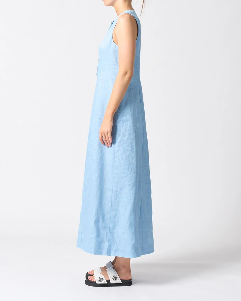 Malta Midi Dress - Sky Blue - Image 2