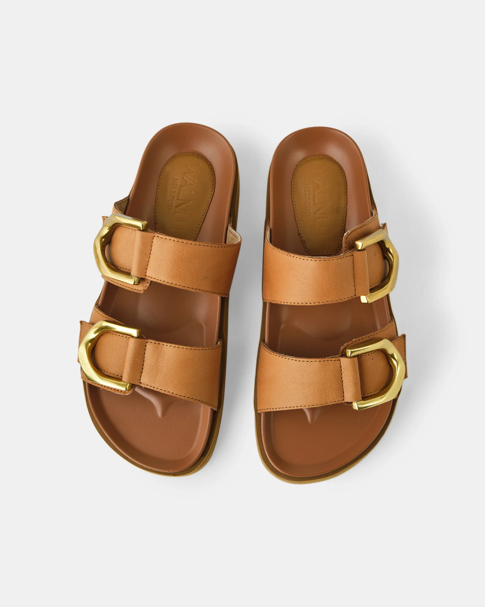 Mint Leather Slide - Coconut Tan - Image 3