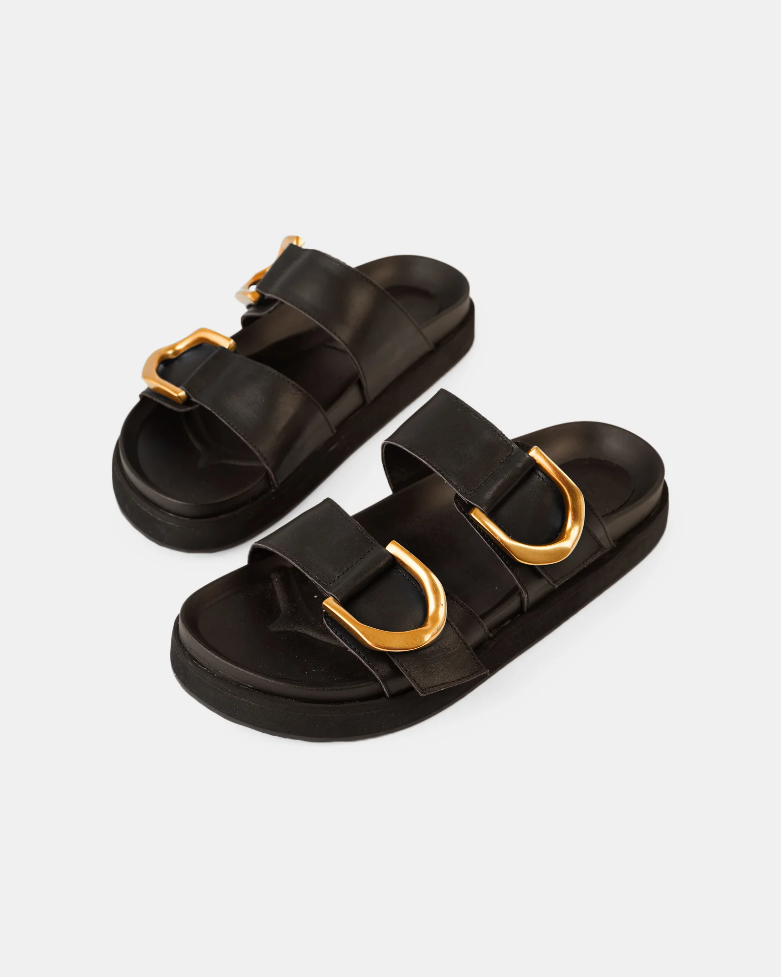 Mint Leather Slide - Black - Image 4