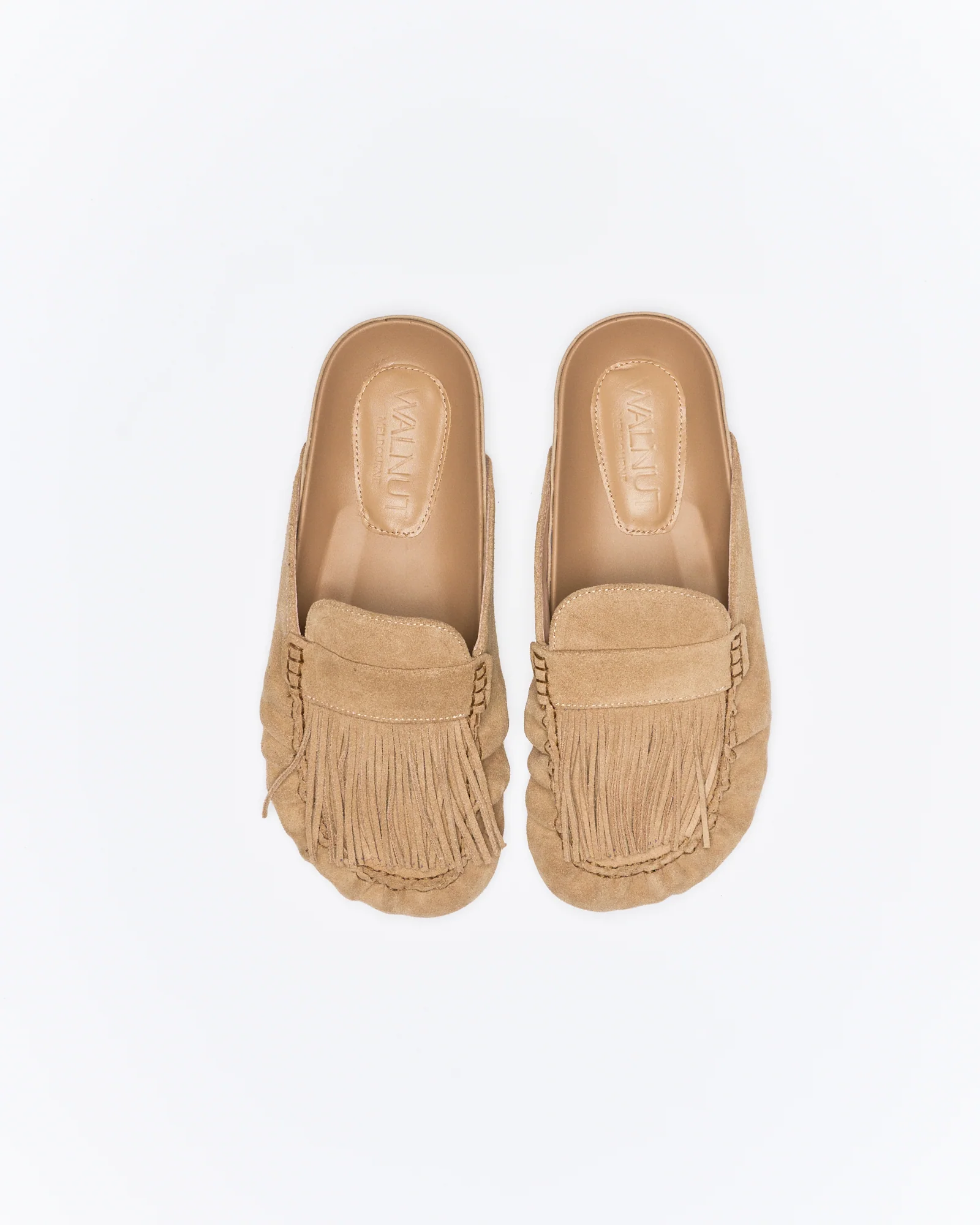 Myla Leather Mule - Camel Suede