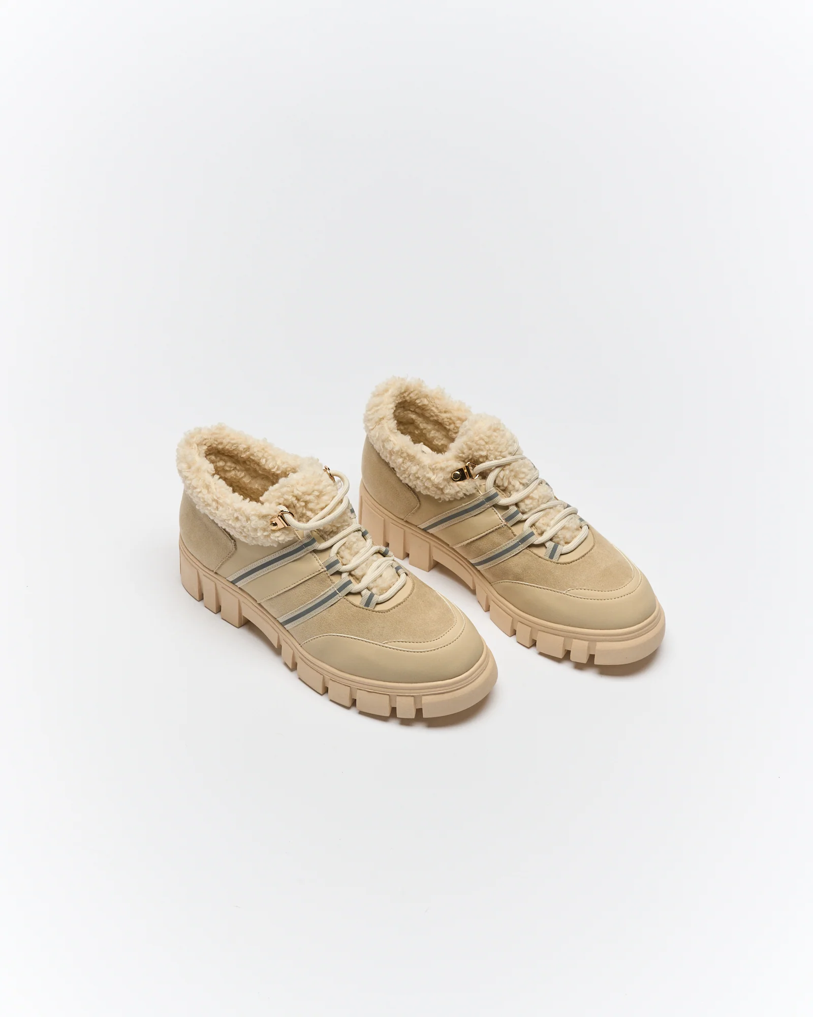 Naomi Sherpa Boot - Beige - Image 3