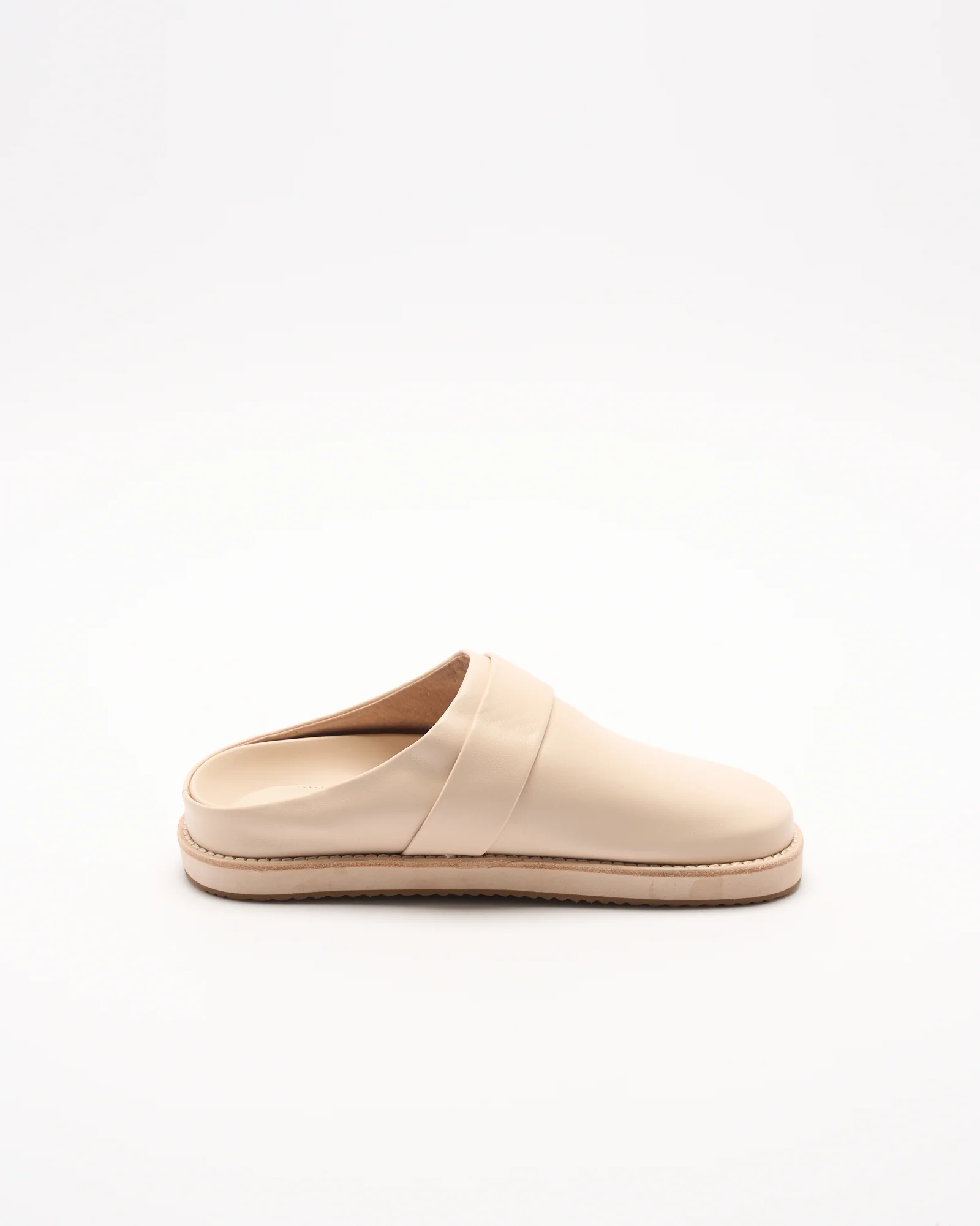 Palmer Leather Mule - Vanilla