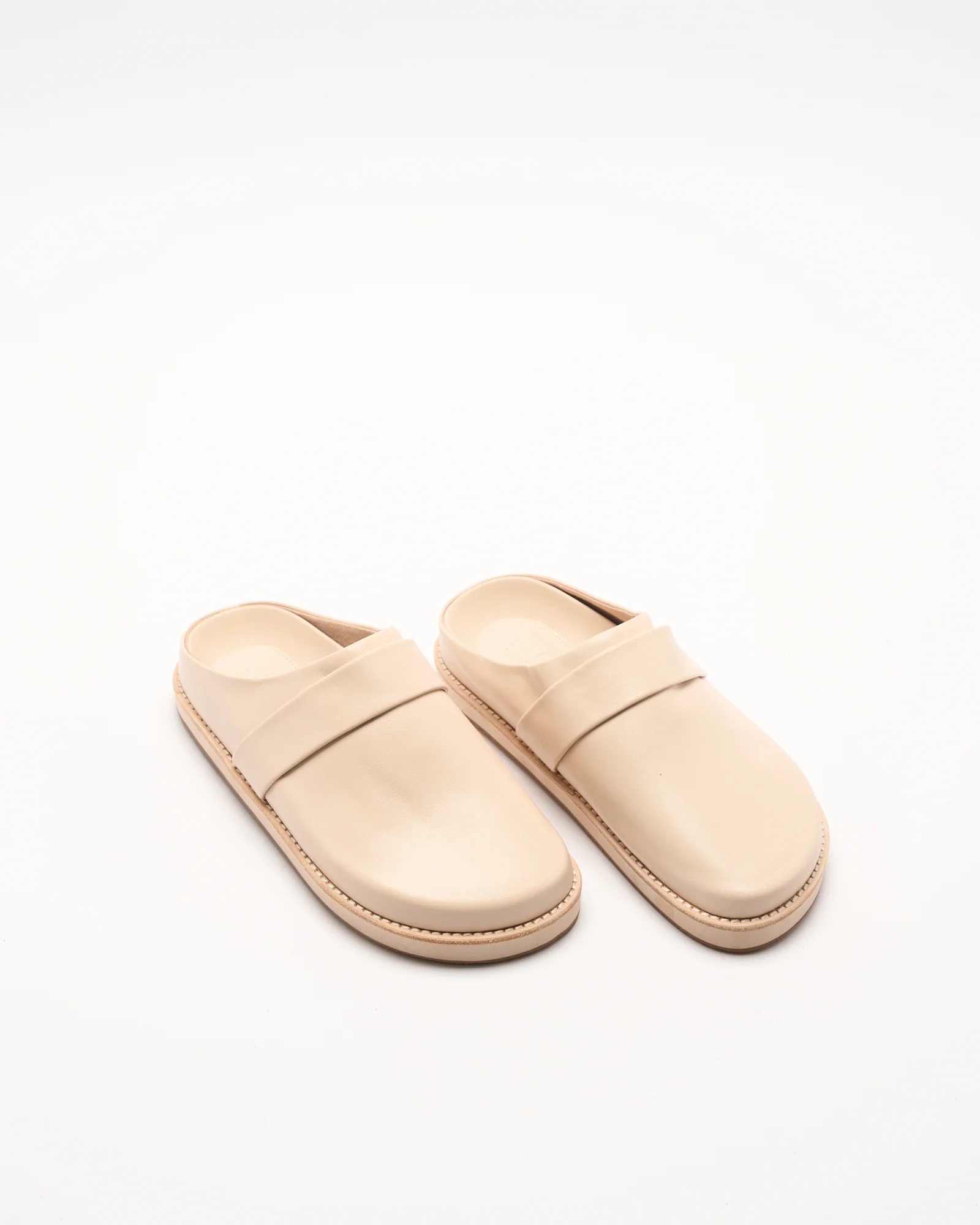 Palmer Leather Mule - Vanilla - Image 2