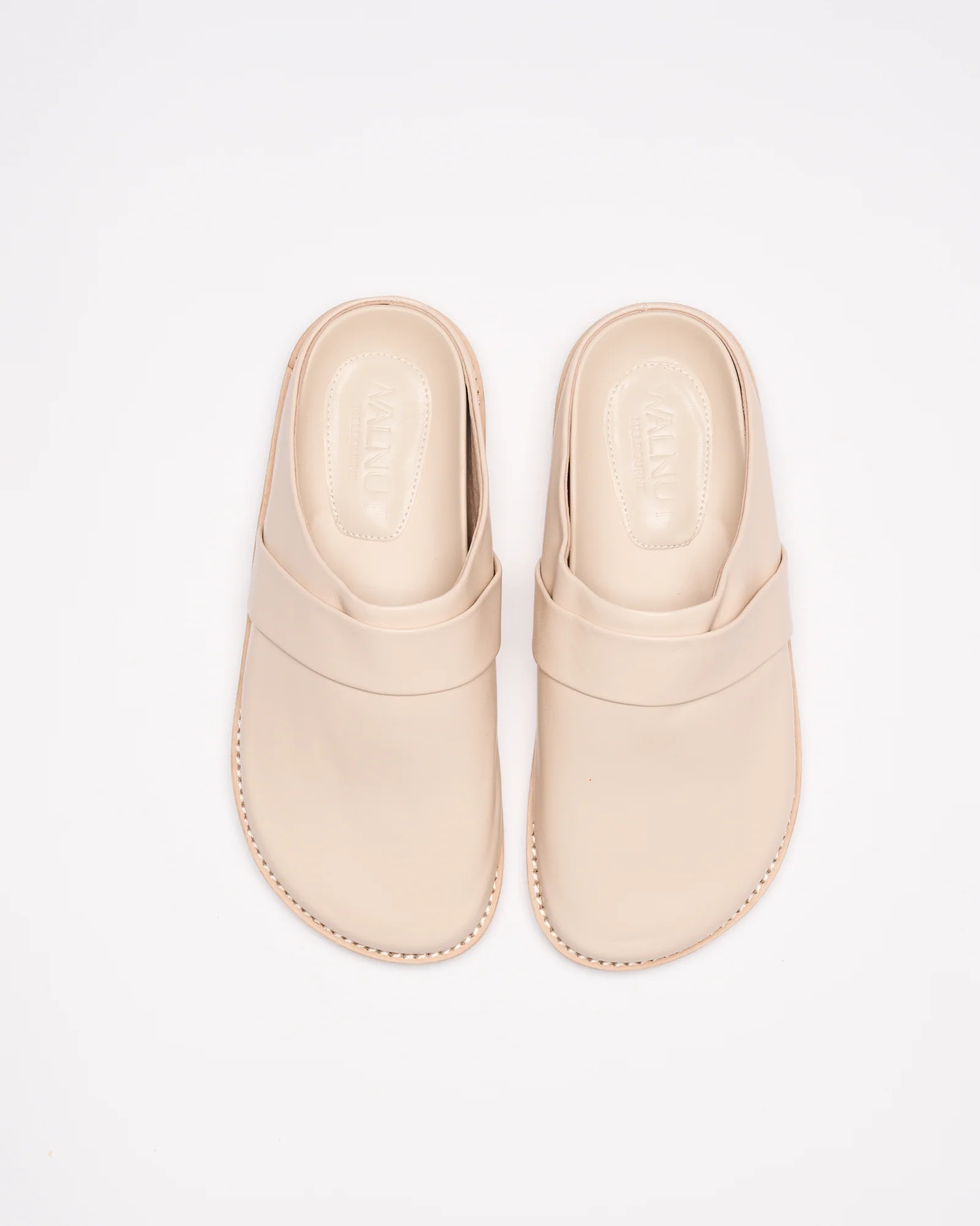 Palmer Leather Mule - Vanilla - Image 3