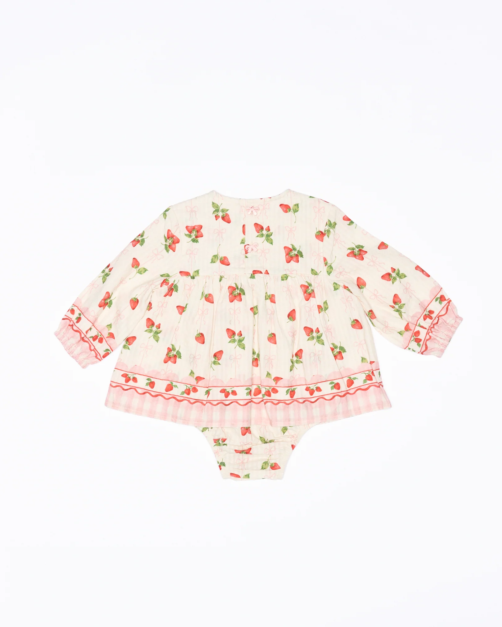 Poppy Romper - Strawberries and Cream - Image 3