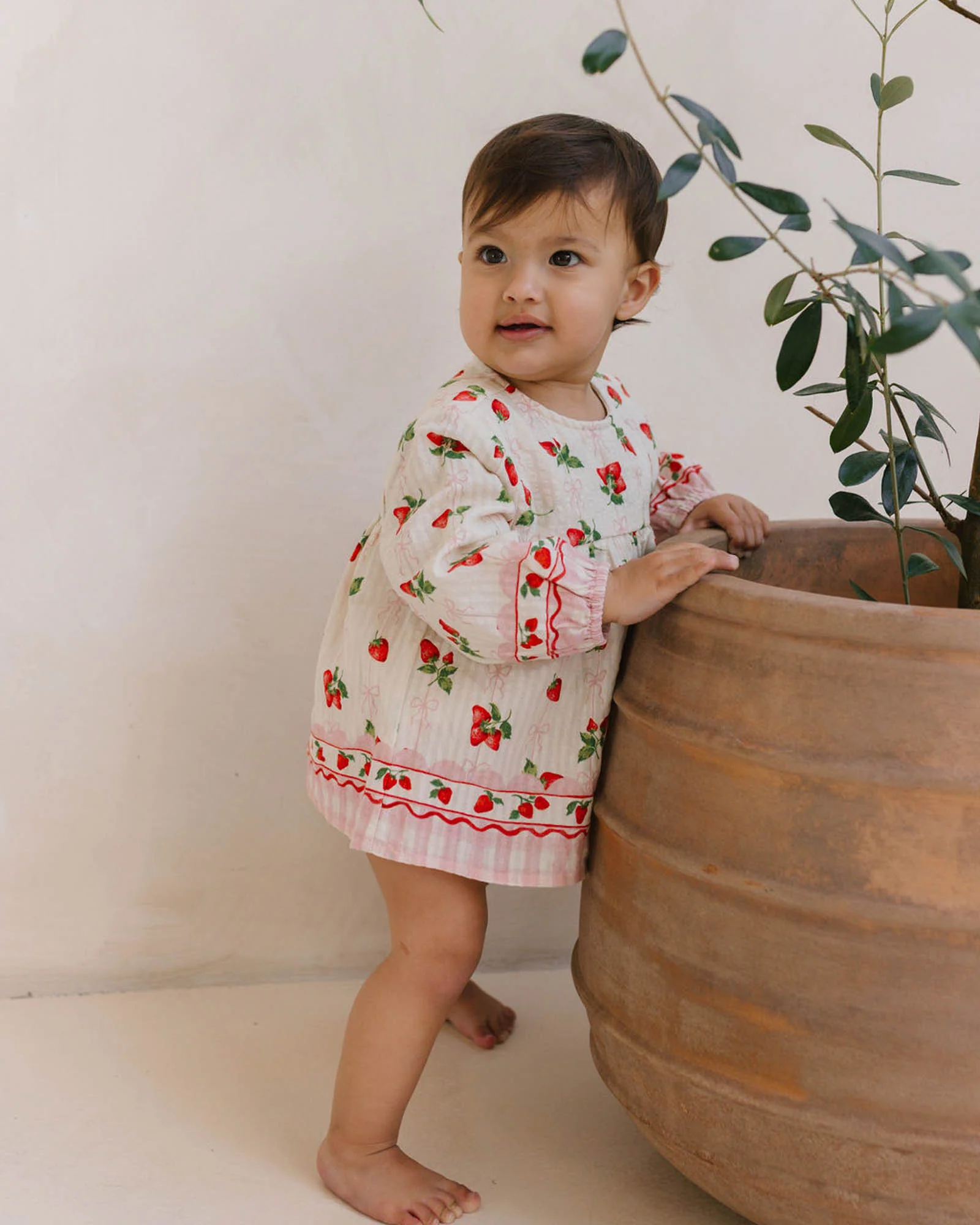 Poppy Romper - Strawberries and Cream - Image 4