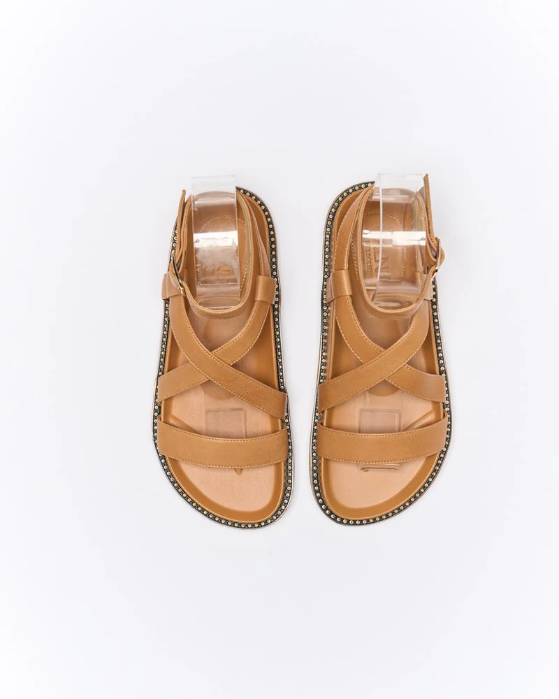 Presly Leather Sandal - Coconut Tan - Image 3