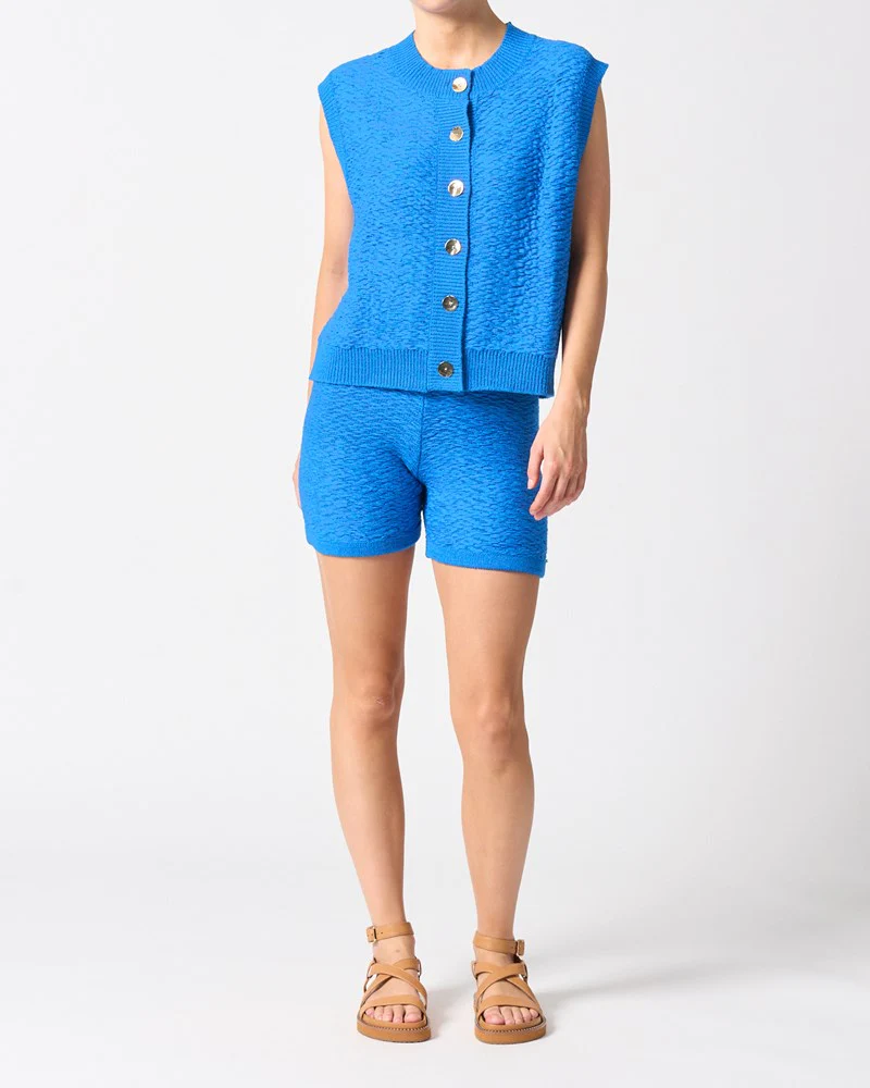 Ravello Knit Vest - Blue - Image 3