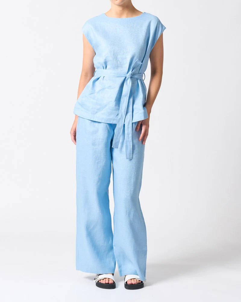 Rhodes Top - Sky Blue - Image 3