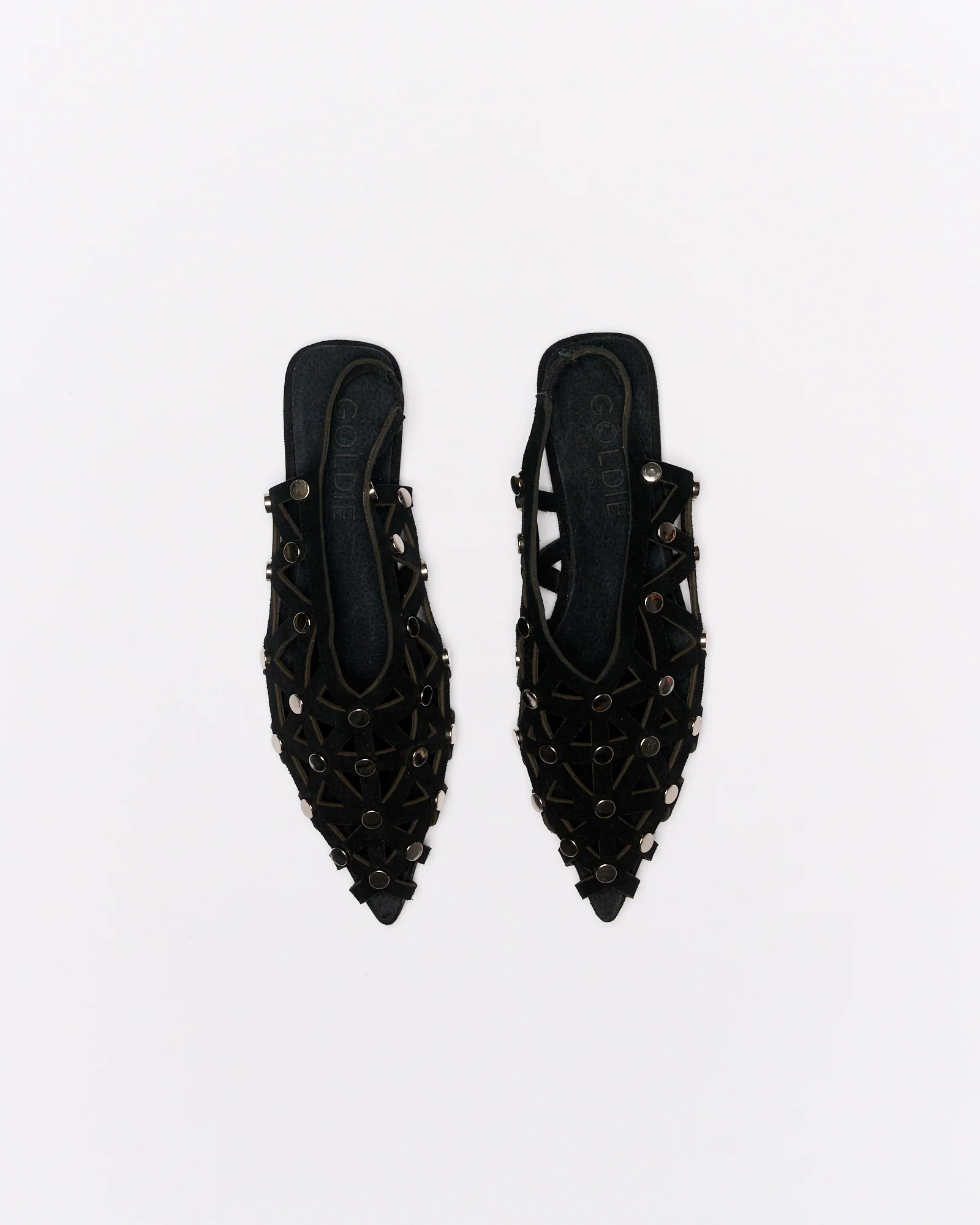 Safia Leather Ballet - Black - Image 2