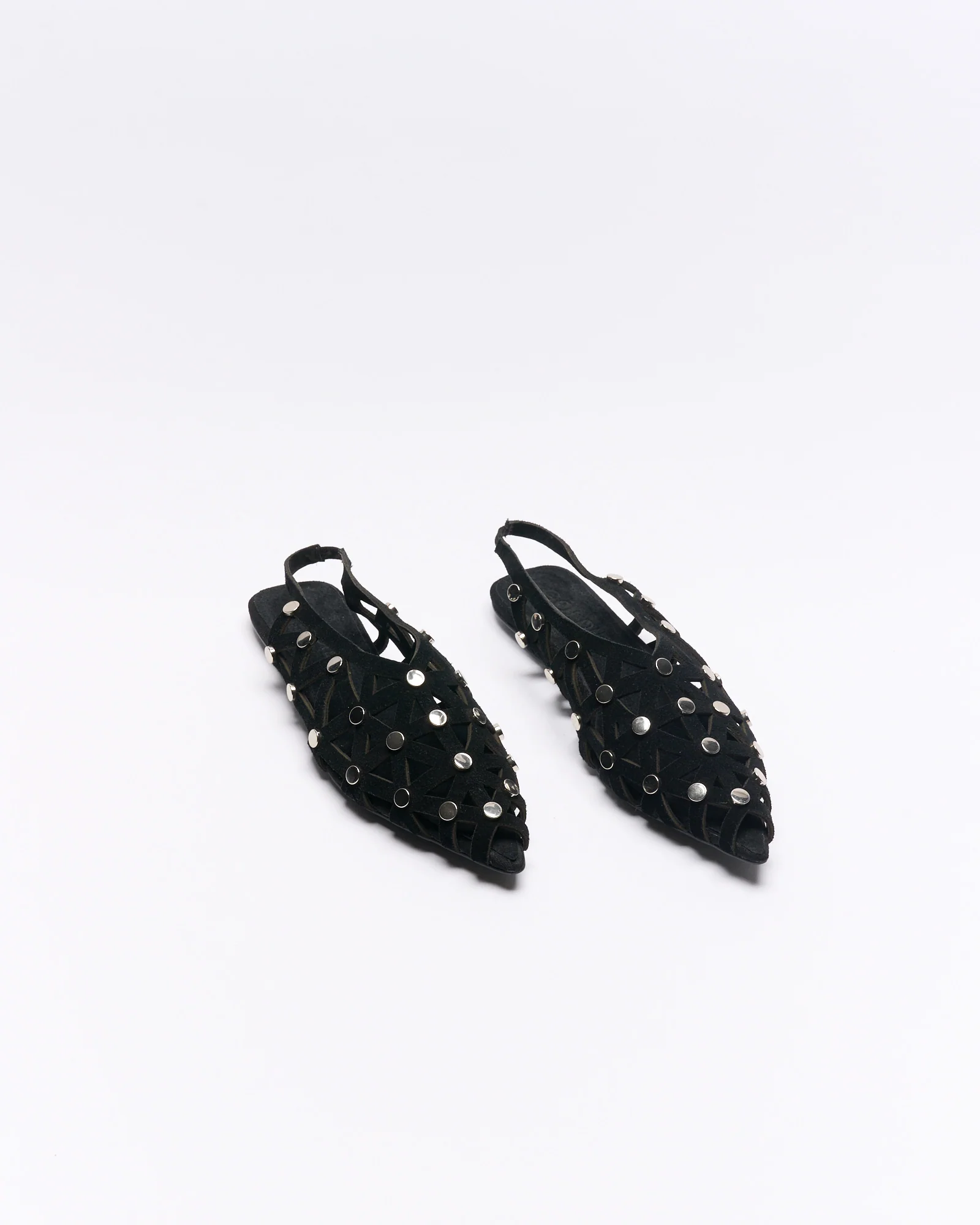 Safia Leather Ballet - Black - Image 3