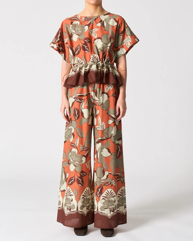 Santiago Top - Jaguar Jungle Orange