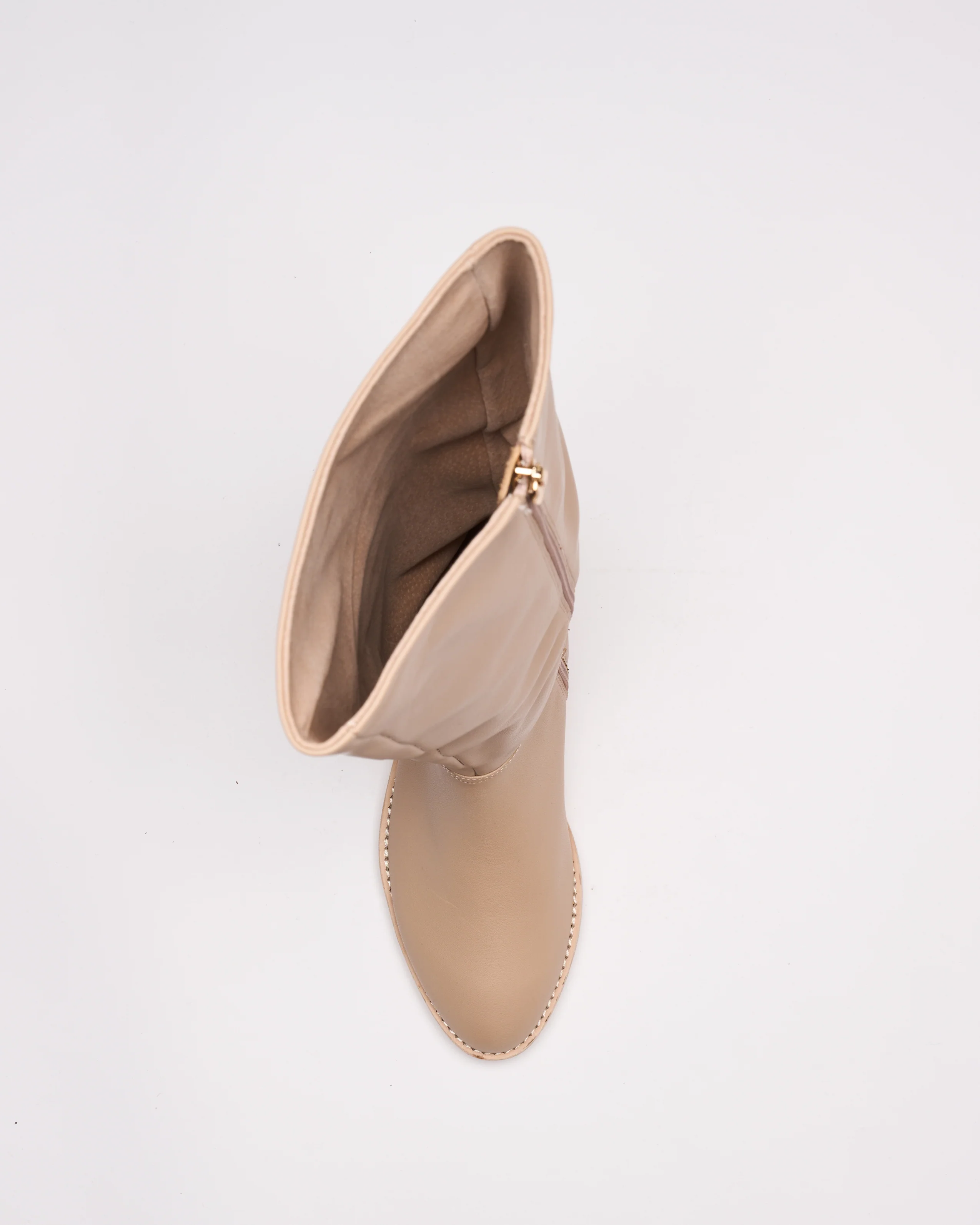 Tessa Leather Boot - Fawn - Image 3