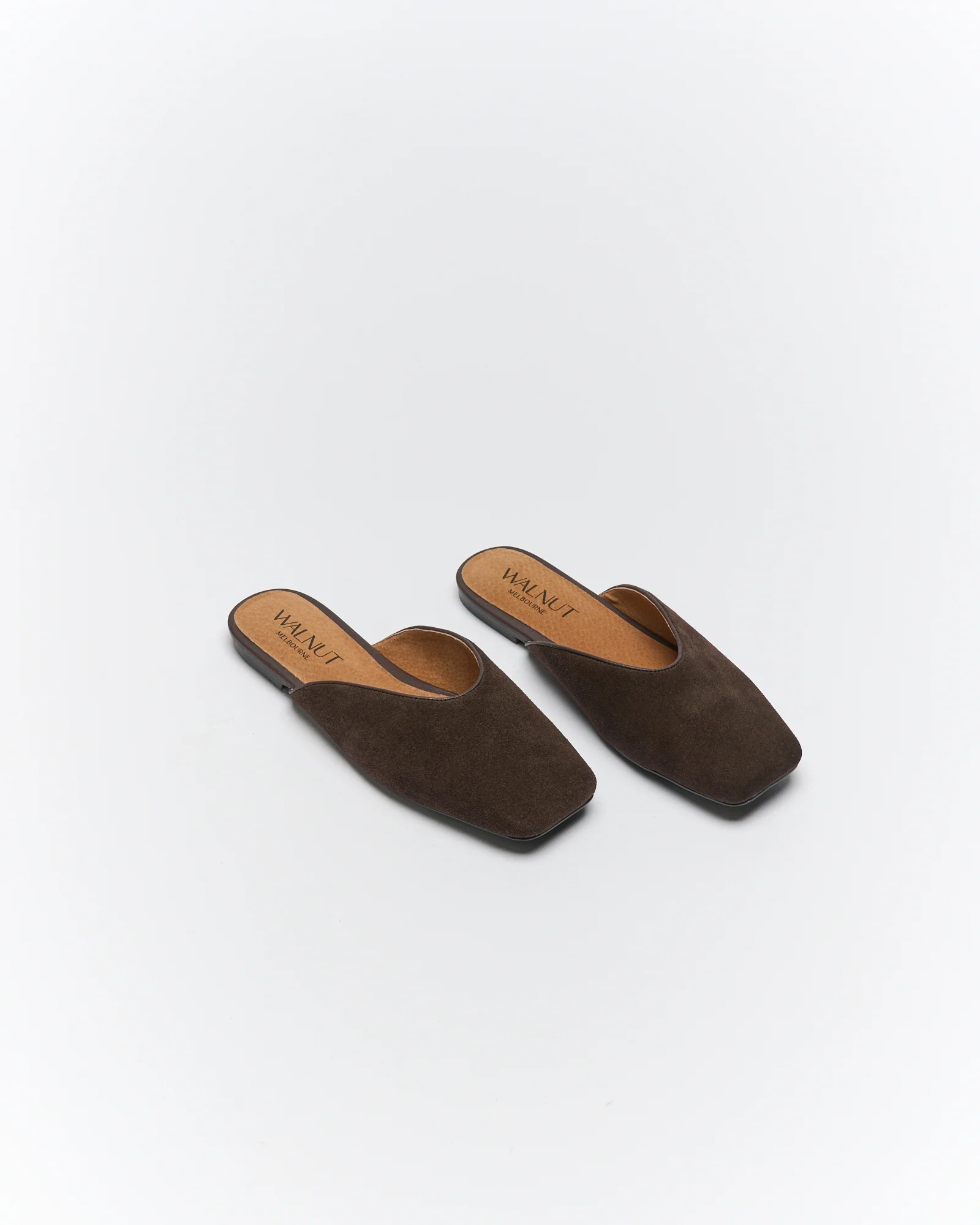 Tyla Leather Mule - Bitter Choc Suede - Image 2