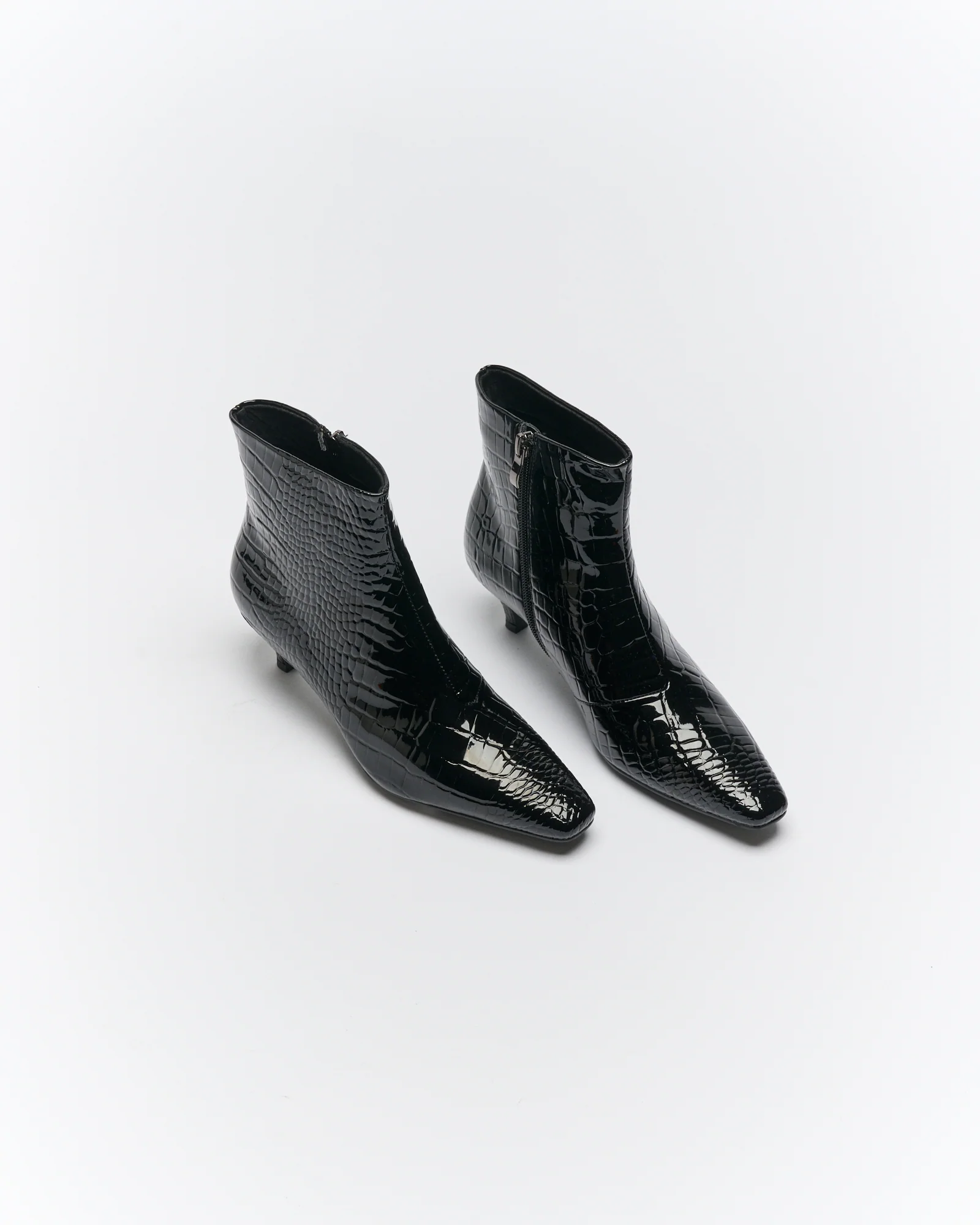 Vera Boot - Black Croc - Image 2
