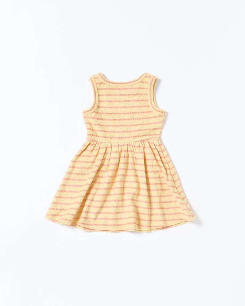 Wren Dress - Terry Stripe Yellow - Image 3
