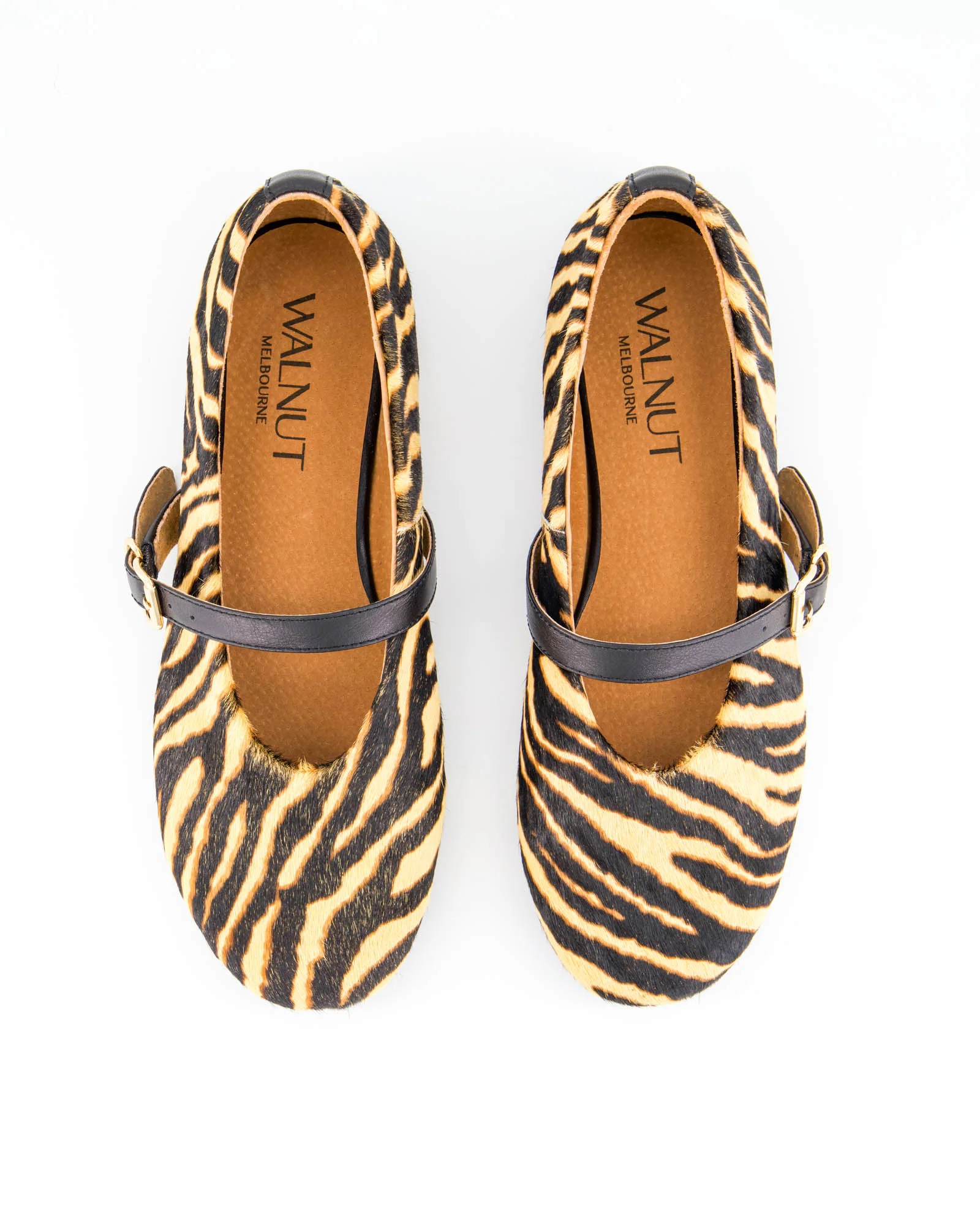 Zetta Leather Ballet - Tan Zebra - Image 2