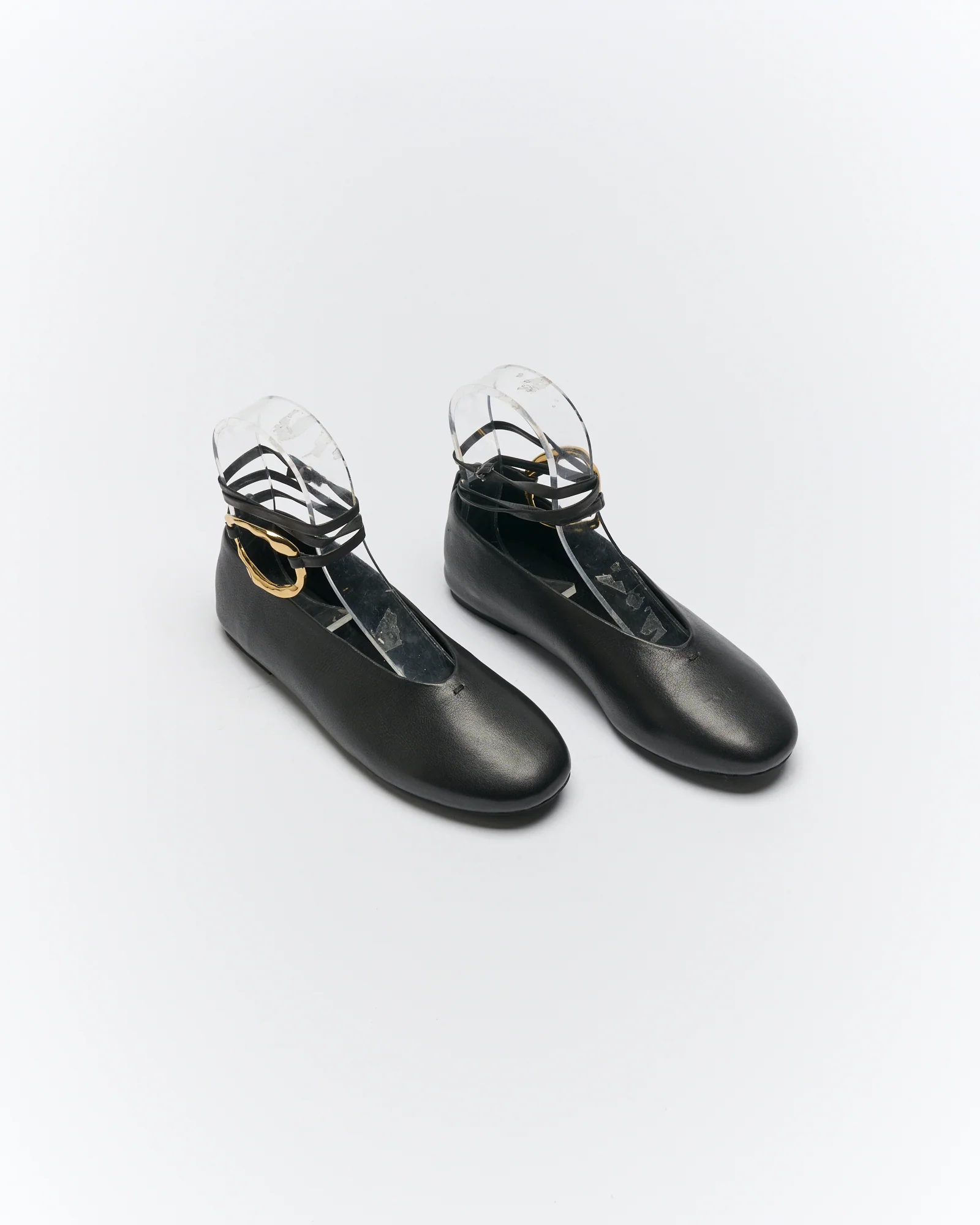 Zinnia Leather Ballet - Black - Image 3